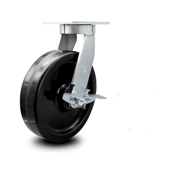10 Inch Extra Heavy Duty Phenolic Wheel Swivel Caster with Brake and Swivel Lock